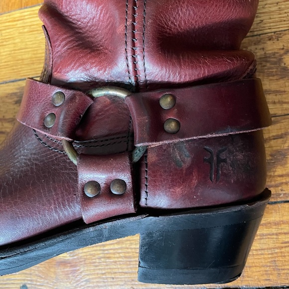 🎉HP🎉 FRYE Harness Boot, Women’s, Purple Brown Leather, 7.5 - Picture 8 of 9